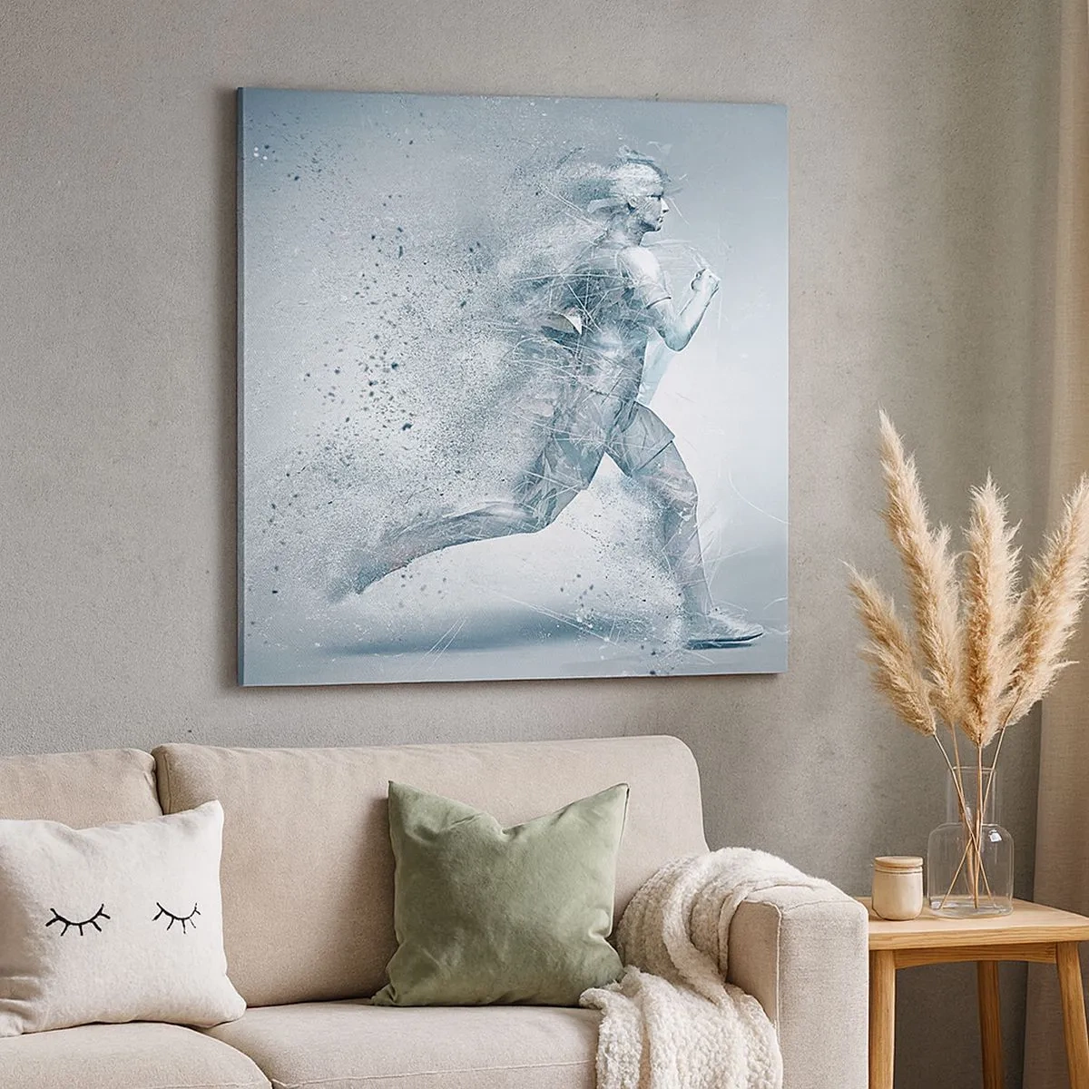 Bild auf Leinwand - Leinwandbild - Kristallklare Energie - 30x30 cm