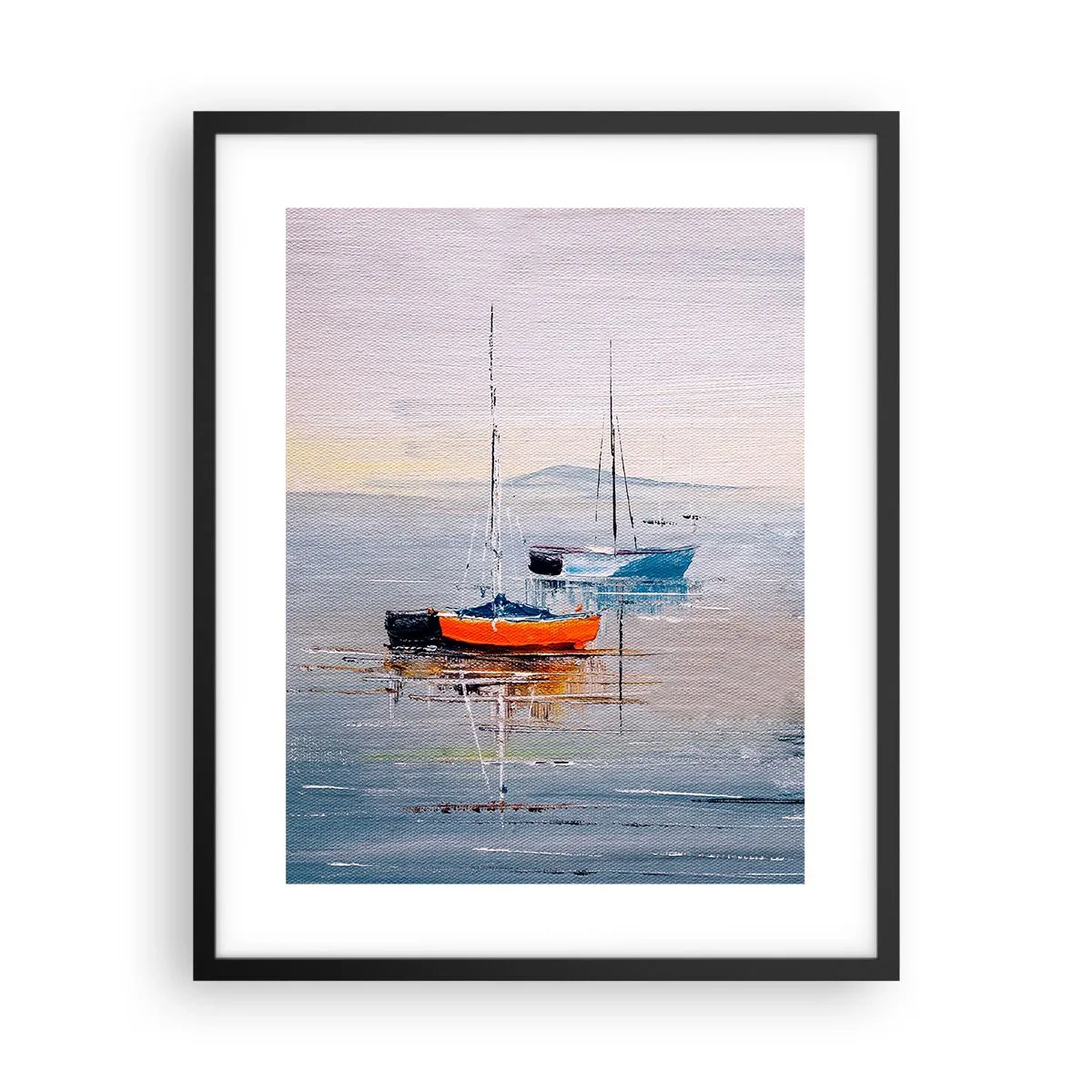 Poster in einem schwarzem Rahmen - Wohlverdiente Ruhe - 40x50 cm