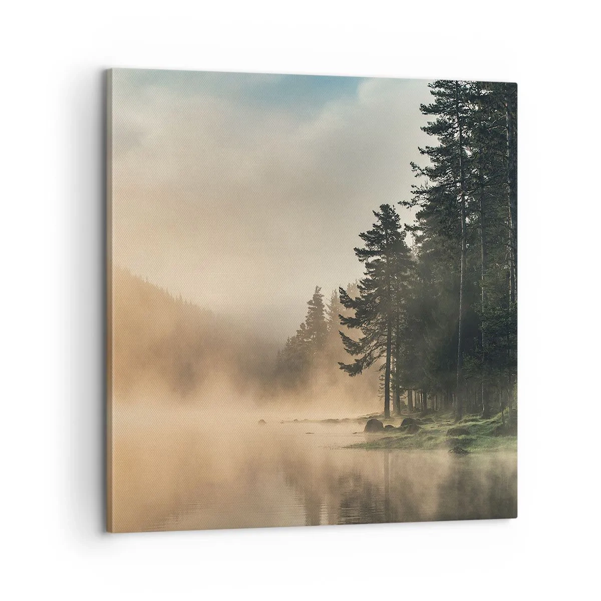 Bild auf Leinwand - Leinwandbild - Die Geburt des Tages - 60x60 cm