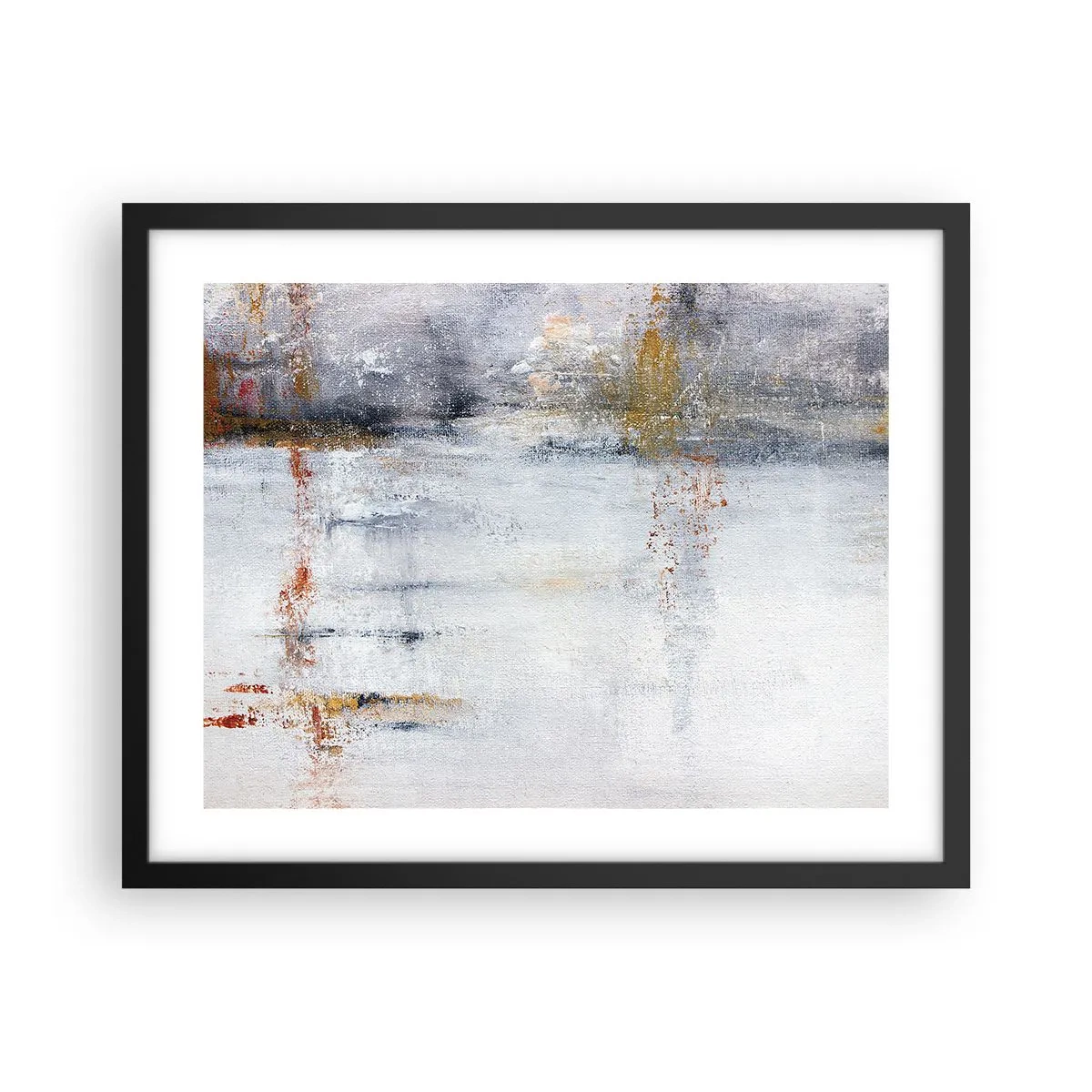 Poster in einem schwarzem Rahmen - Hinter dem Luftvorhang - 50x40 cm