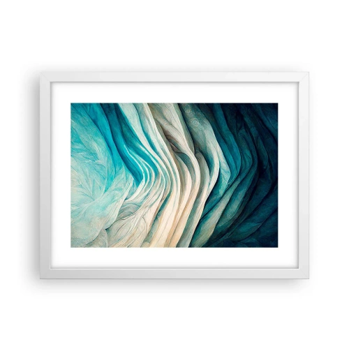 Poster in einem weißen Rahmen - Blaue Unersättlichkeit - 40x30 cm