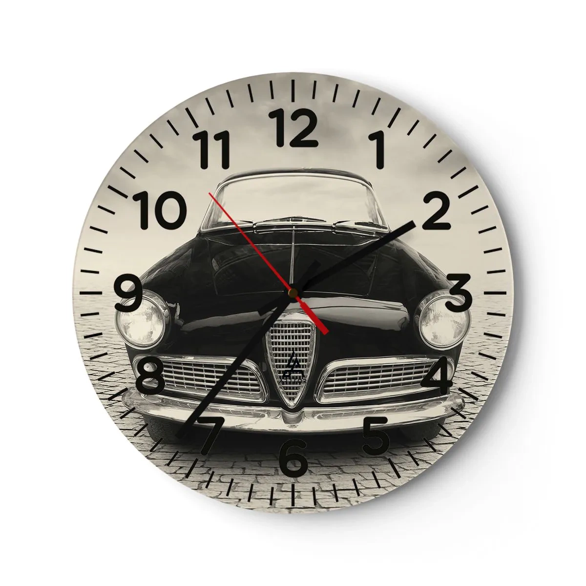 Wanduhr - Glasuhr - Man muss mich einfach lieben - 40x40 cm