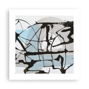 Poster - Trotzdem blau - 40x40 cm