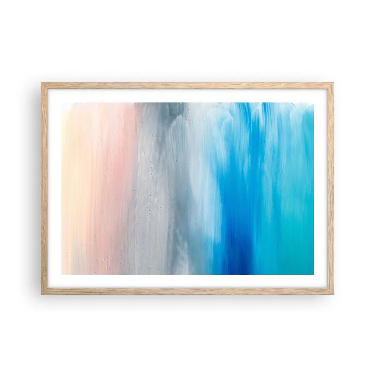 Poster in einem Rahmen aus heller Eiche - Elemente: Luft - 70x50 cm