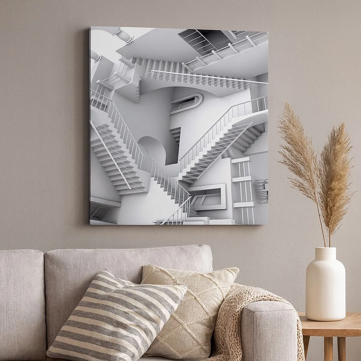 Bild auf Leinwand - Leinwandbild - Die Paradoxien des Weltraums - 30x30 cm