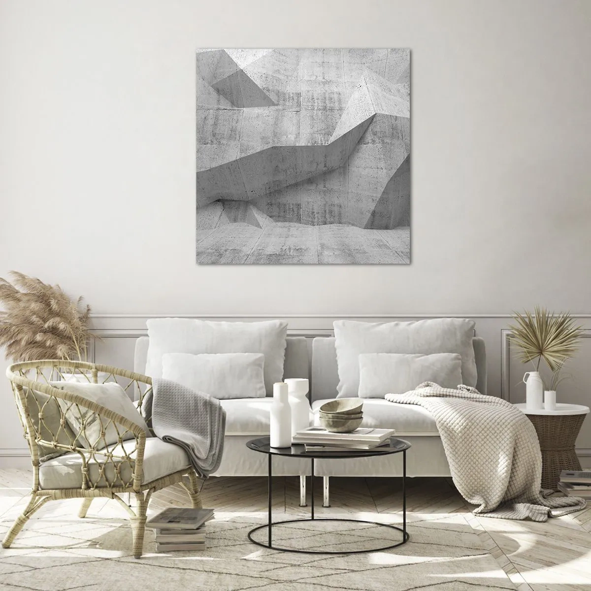 Glasbild - Bild auf glas - Eine echte Herausforderung - 70x70 cm