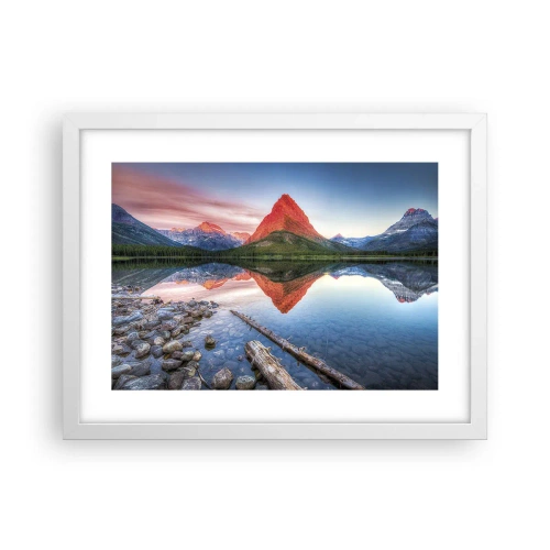 Poster in einem weißen Rahmen - Hitze und Kälte - 40x30 cm