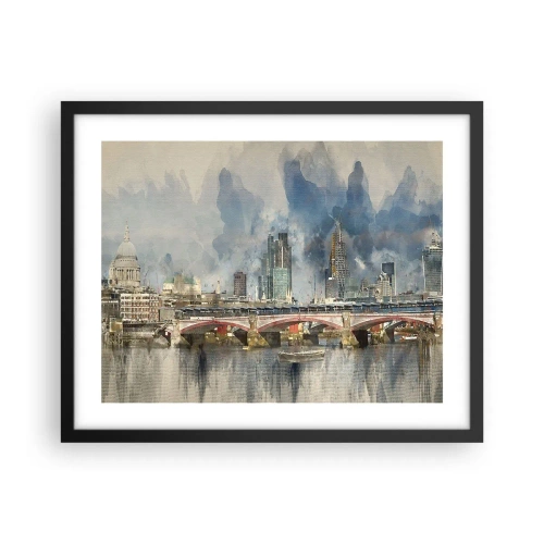 Poster in einem schwarzem Rahmen - London in seiner ganzen Pracht - 50x40 cm