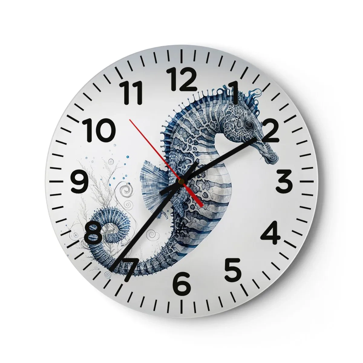 Wanduhr - Glasuhr - Subtiler Witz der Natur - 40x40 cm