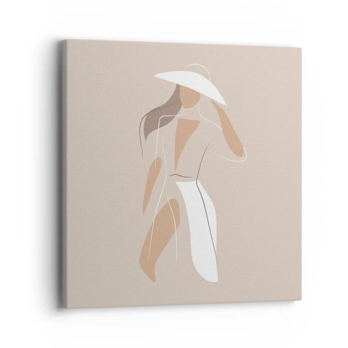 Bild auf Leinwand - Leinwandbild - Mode macht Spaß - 40x40 cm