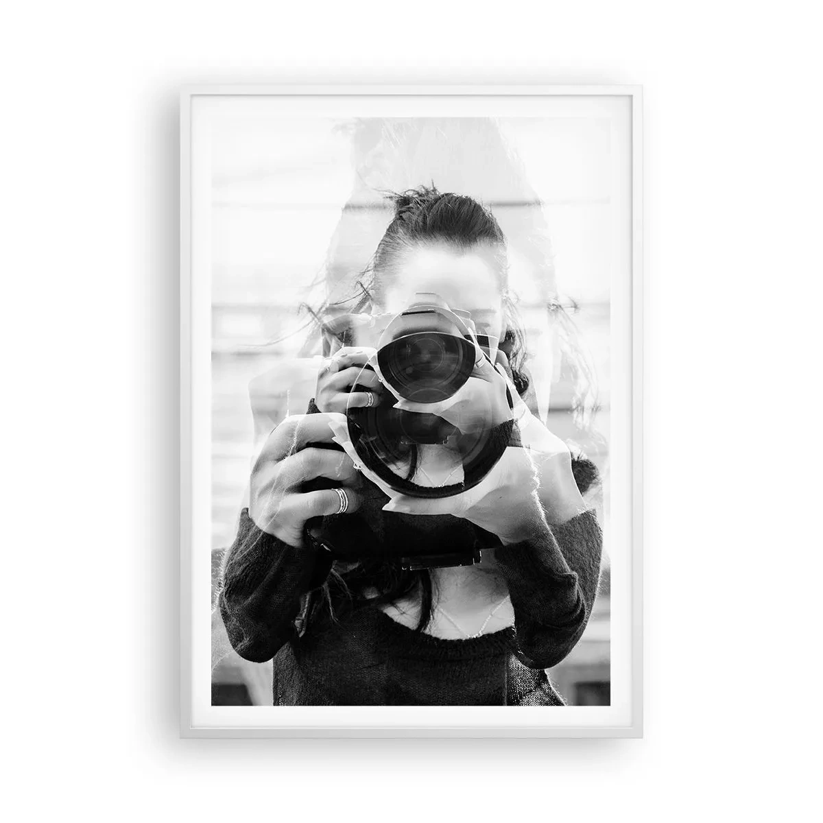 Poster in einem weißen Rahmen - Schöpfer und Material - 70x100 cm