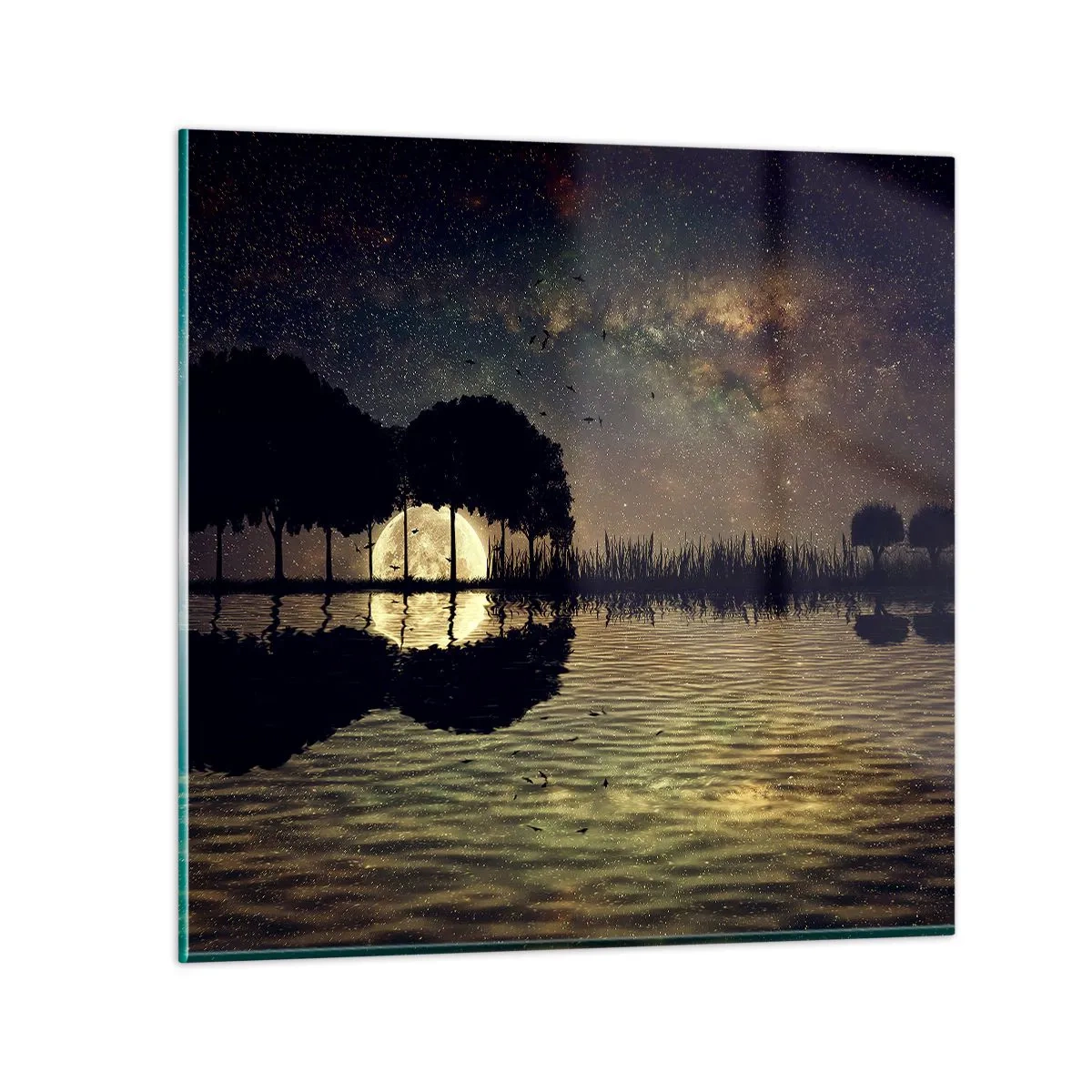 Glasbild - Bild auf glas - Nacht am Ende der Welt - 60x60 cm