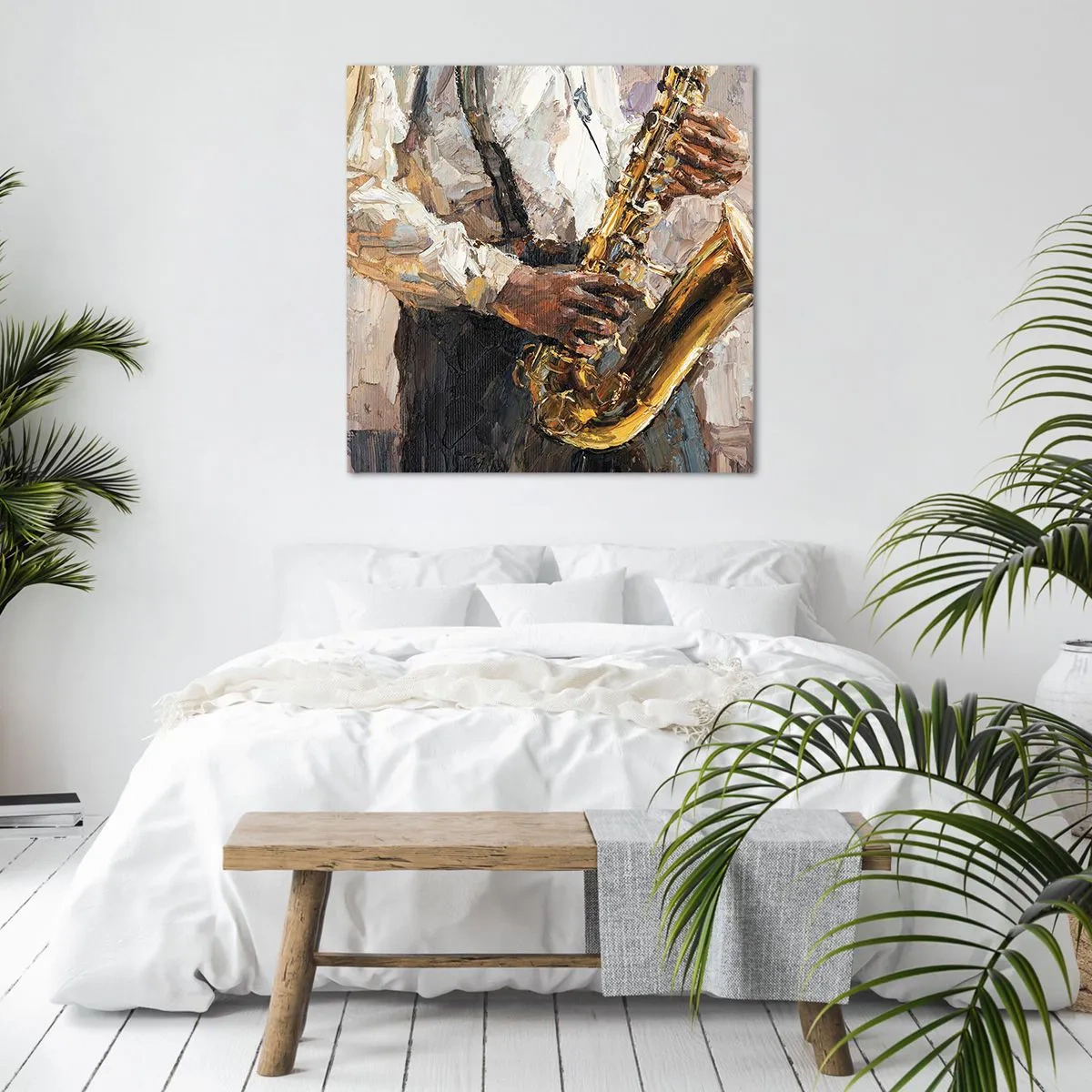 Bild auf Leinwand - Leinwandbild - Zeit fürs Solo - 60x60 cm