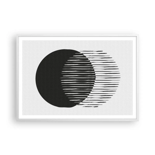 Poster in einem weißen Rahmen - Sein Alter Ego - 100x70 cm