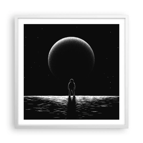 Poster in einem weißen Rahmen - Angesicht zu Angesicht - 60x60 cm