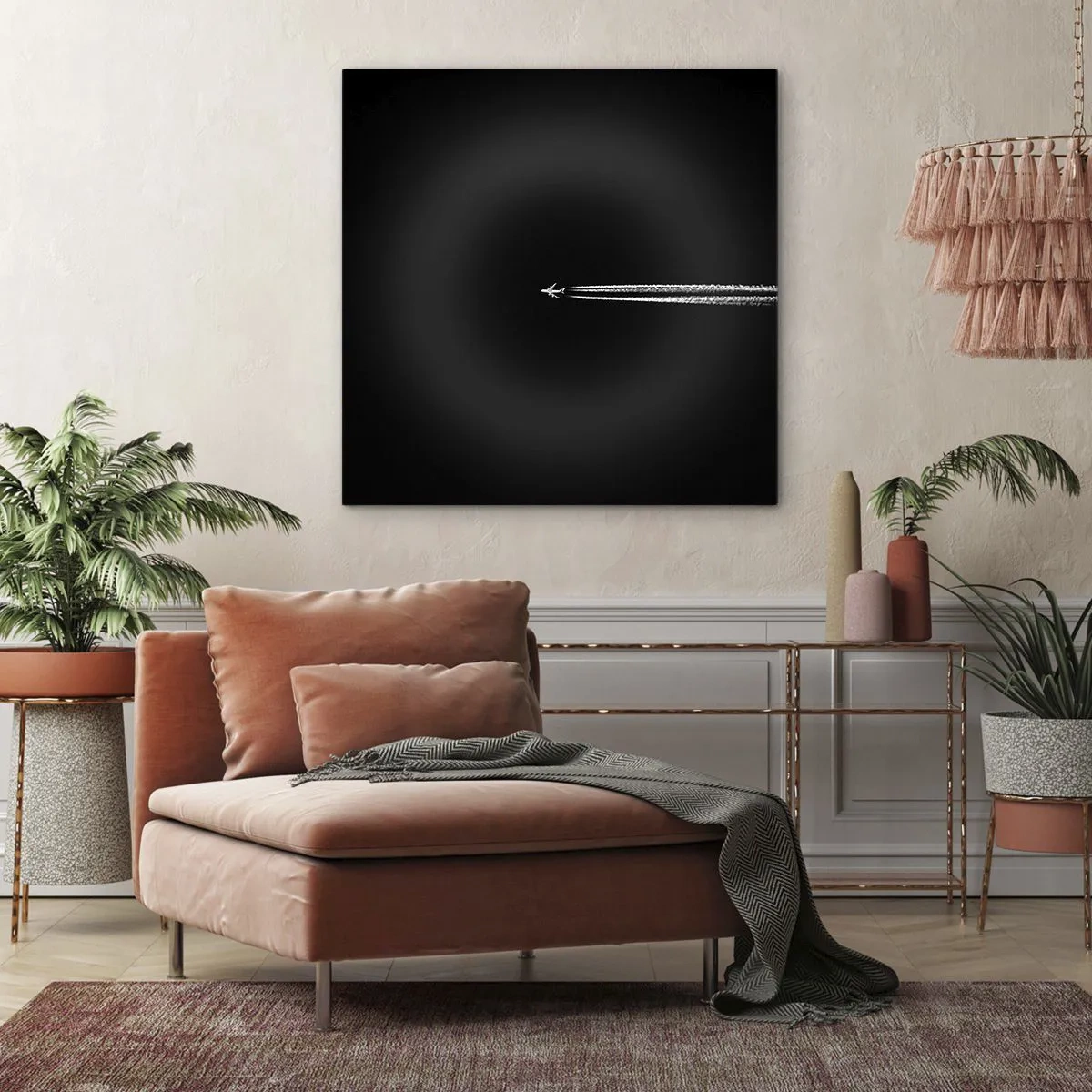 Bild auf Leinwand - Leinwandbild - In eine andere Dimension - 70x70 cm