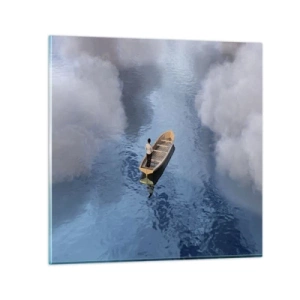 Glasbild - Bild auf glas - Leben – Reise – unbekannt - 40x40 cm