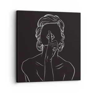 Bild auf Leinwand - Leinwandbild - Schönheit erblüht in der Stille - 30x30 cm