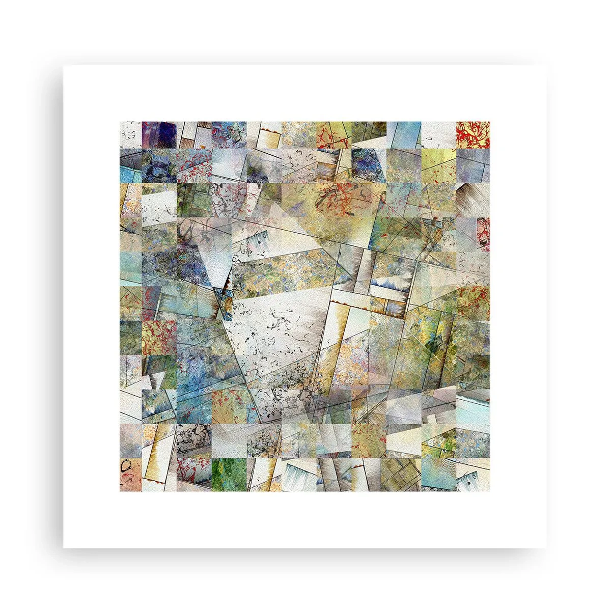 Poster - Geometrische Mischung - 30x30 cm