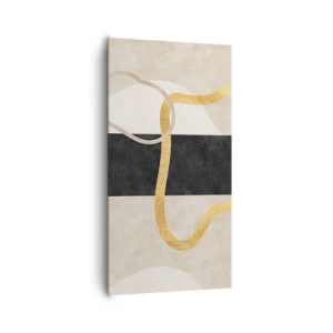 Bild auf Leinwand - Leinwandbild - Schleifenformen - 65x120 cm