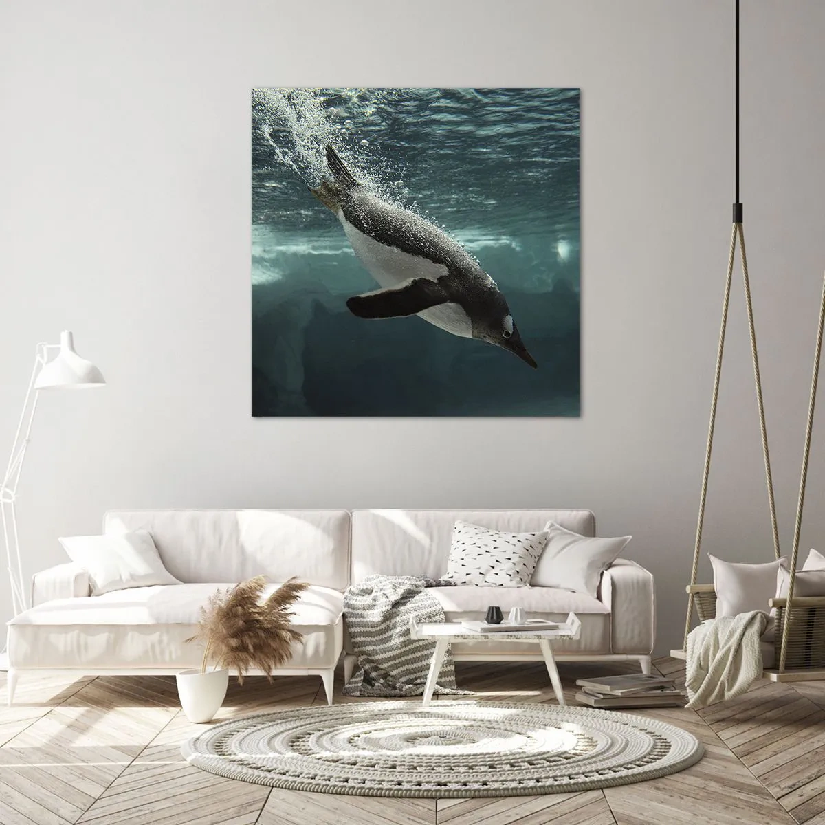 Bild auf Leinwand - Leinwandbild - Willkommen in meiner Welt - 30x30 cm