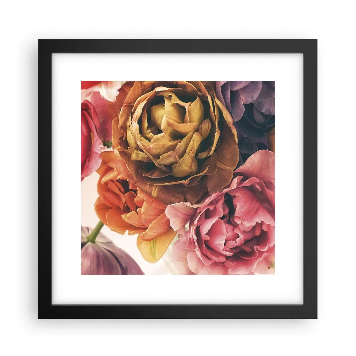 Poster in einem schwarzem Rahmen - Eine Feier des Lebens - 30x30 cm