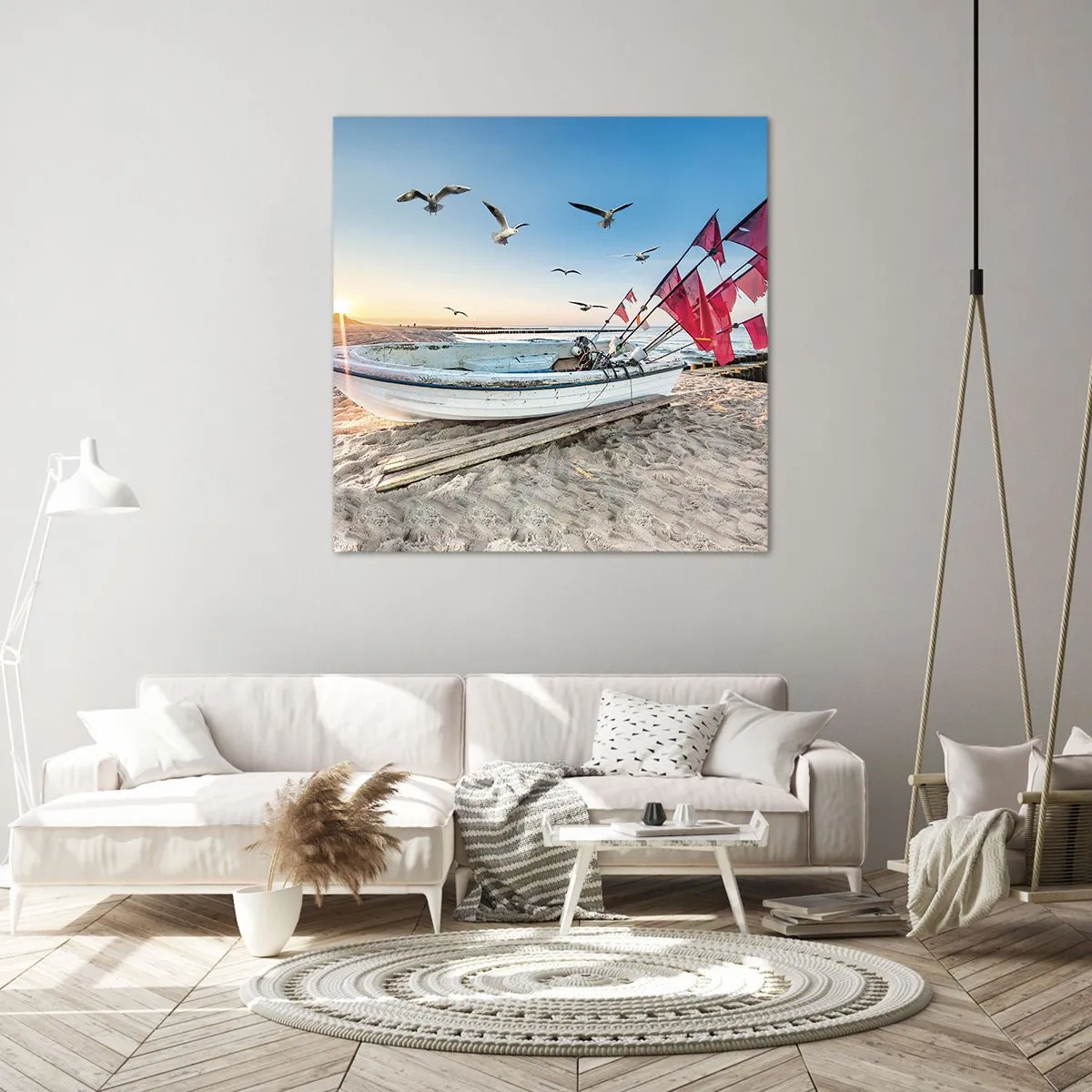 Bild auf Leinwand - Leinwandbild - Wohlverdiente Ruhe - 50x50 cm