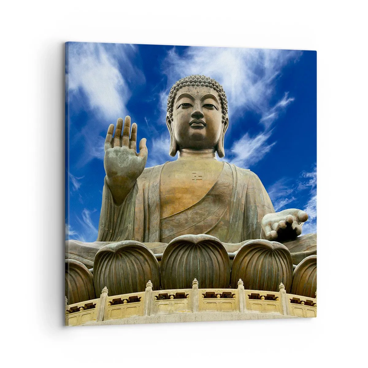 Bild auf Leinwand - Leinwandbild - Leben ohne Angst - 50x50 cm