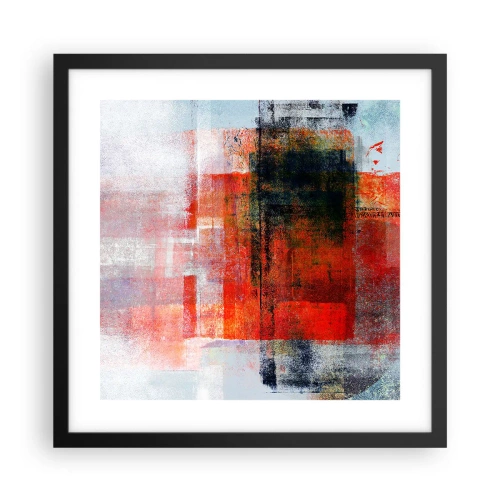 Poster in einem schwarzem Rahmen - Komposition leuchtet - 40x40 cm