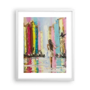 Poster in einem weißen Rahmen - Folge mir - 40x50 cm