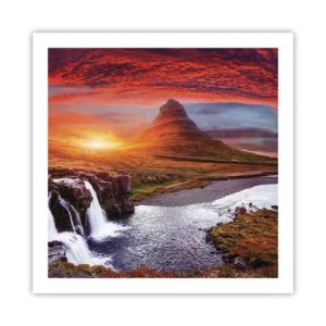 Poster - Ein Blick auf Mittelerde - 60x60 cm