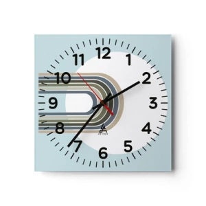 Wanduhr - Glasuhr - Unwiderstehliche Anziehungskraft - 30x30 cm