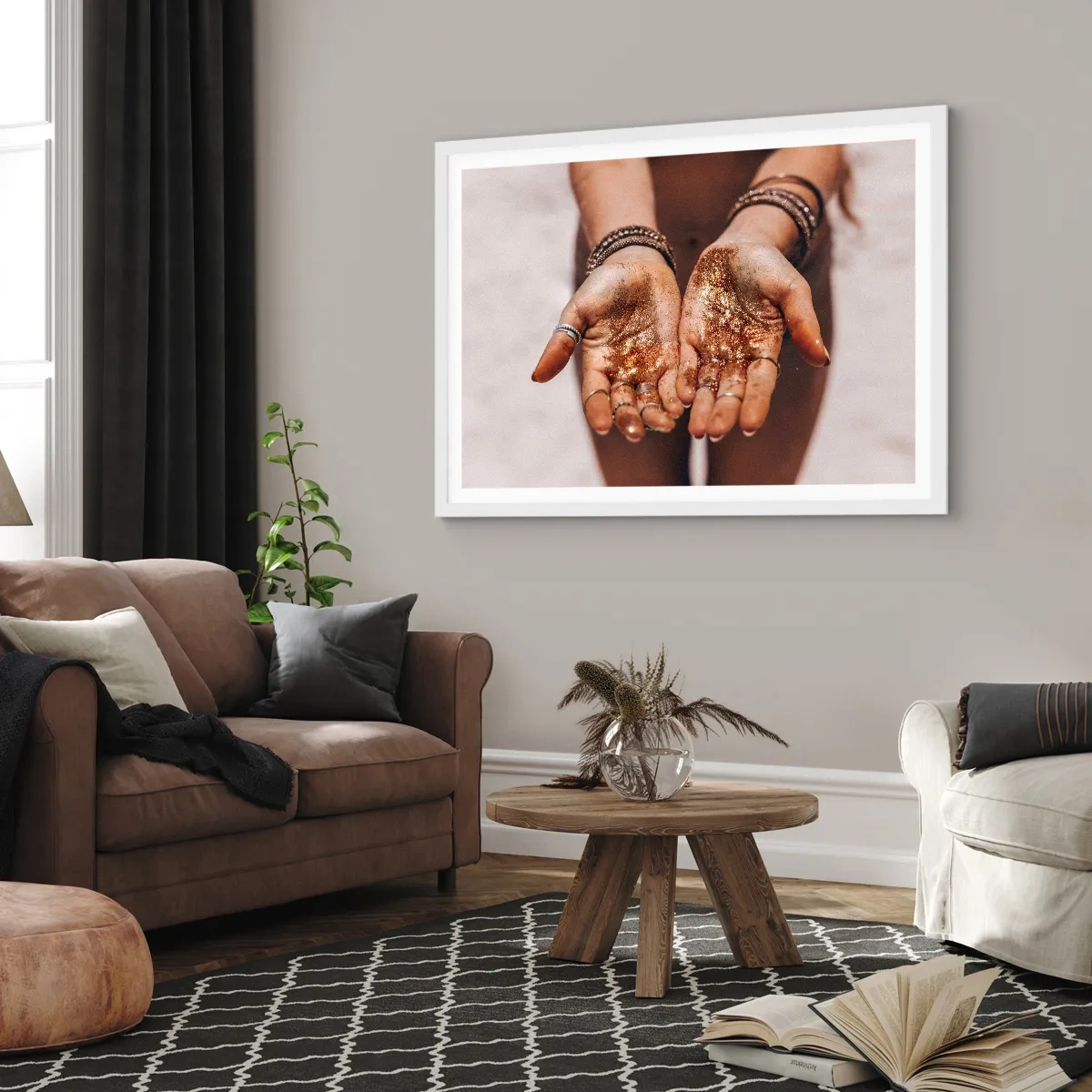 Poster in einem weißen Rahmen - Ein Geschenk für dich - 70x50 cm