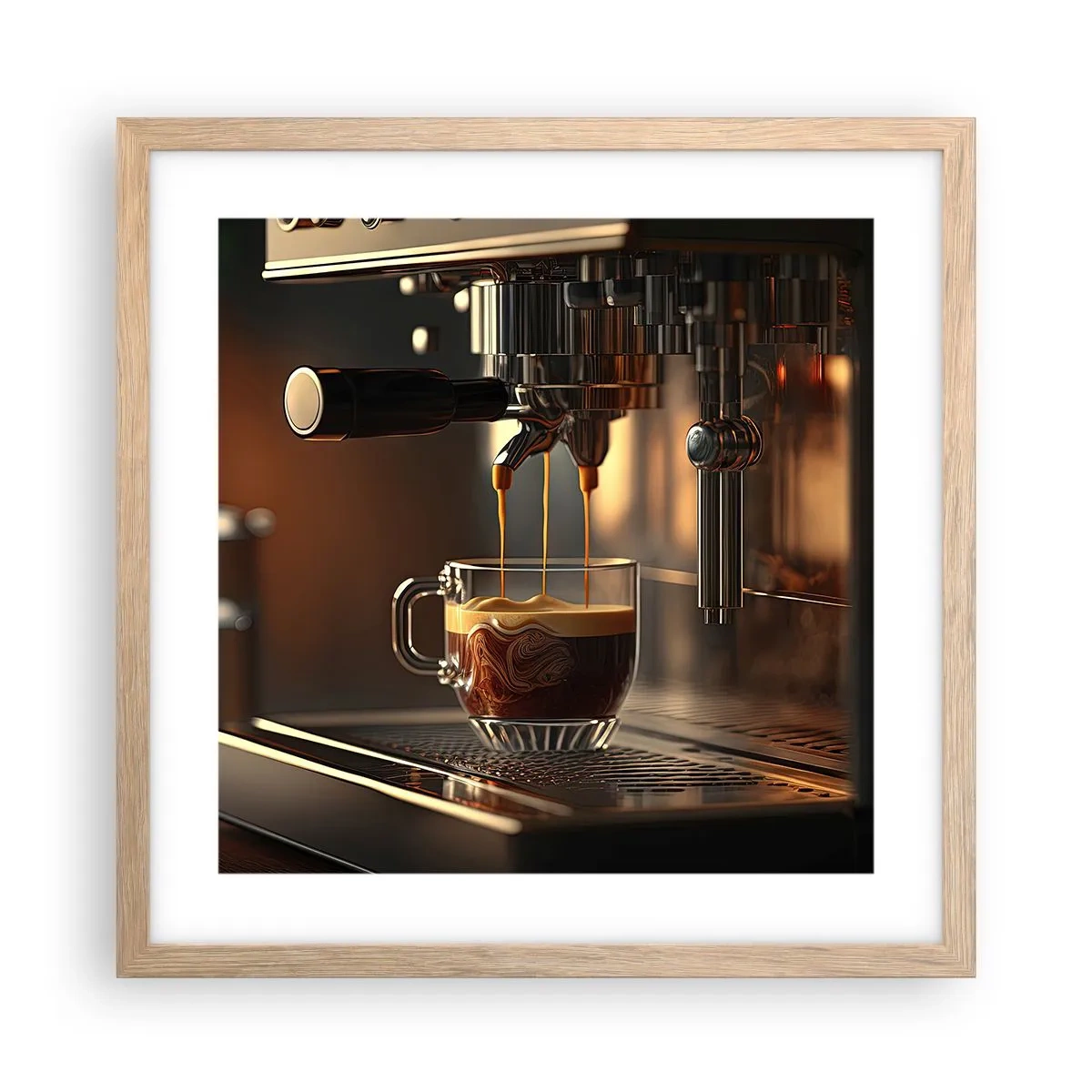 Poster in einem Rahmen aus heller Eiche - Sinnliche Mischung - 40x40 cm