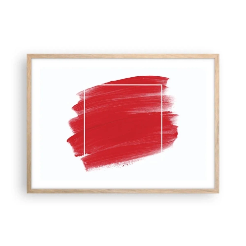 Poster in einem Rahmen aus heller Eiche - Aus dem Rahmen - 70x50 cm