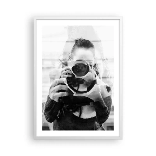 Poster in einem weißen Rahmen - Schöpfer und Material - 50x70 cm