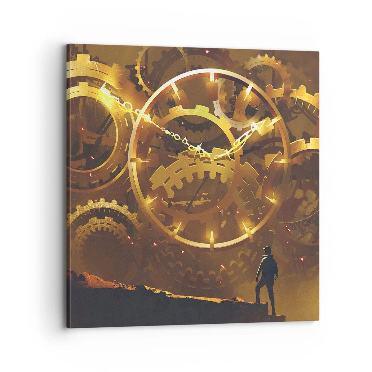 Bild auf Leinwand - Leinwandbild - An der Quelle der Zeit - 70x70 cm