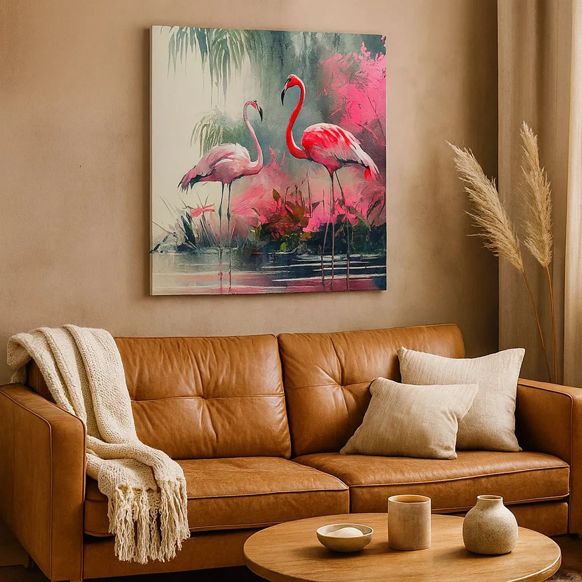 Bild auf Leinwand - Leinwandbild - Lektion in natürlicher Anmut - 30x30 cm