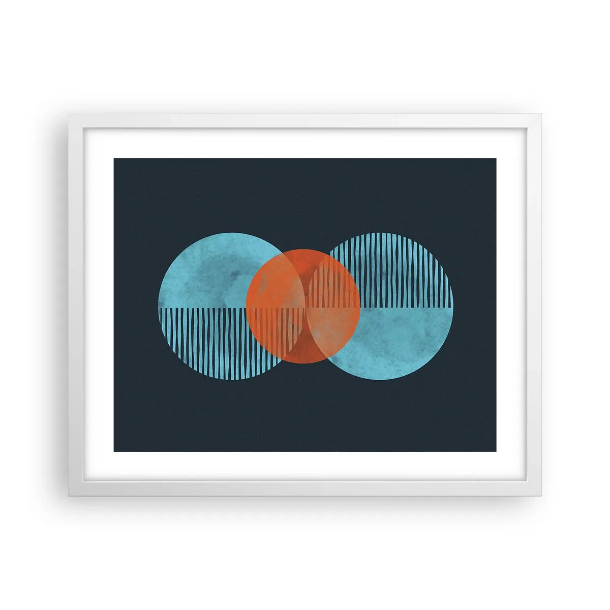 Poster in einem weißen Rahmen - Symmetrische Komposition - 50x40 cm