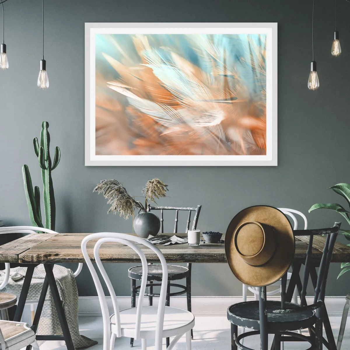 Poster in einem weißen Rahmen - Im Land der Sanftmut - 70x50 cm