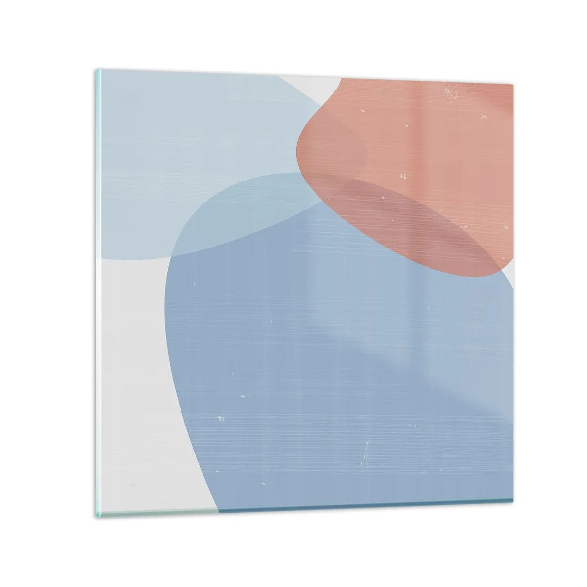 Glasbild - Bild auf glas - Pastellbeziehungen - 40x40 cm
