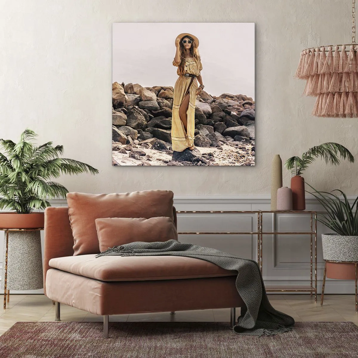 Bild auf Leinwand - Leinwandbild - Die Magie der Steine - 30x30 cm