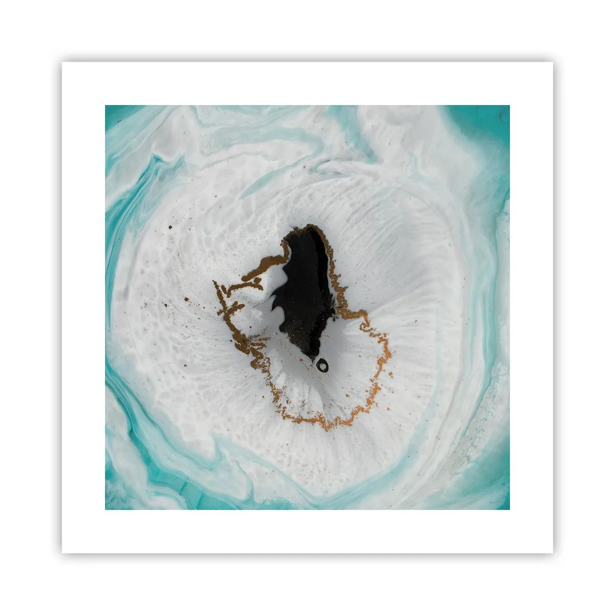 Poster - Nach Innen eindringen - 40x40 cm