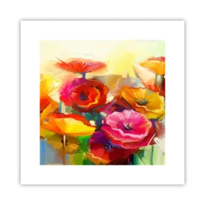 Poster - Nicht nur rot - 30x30 cm