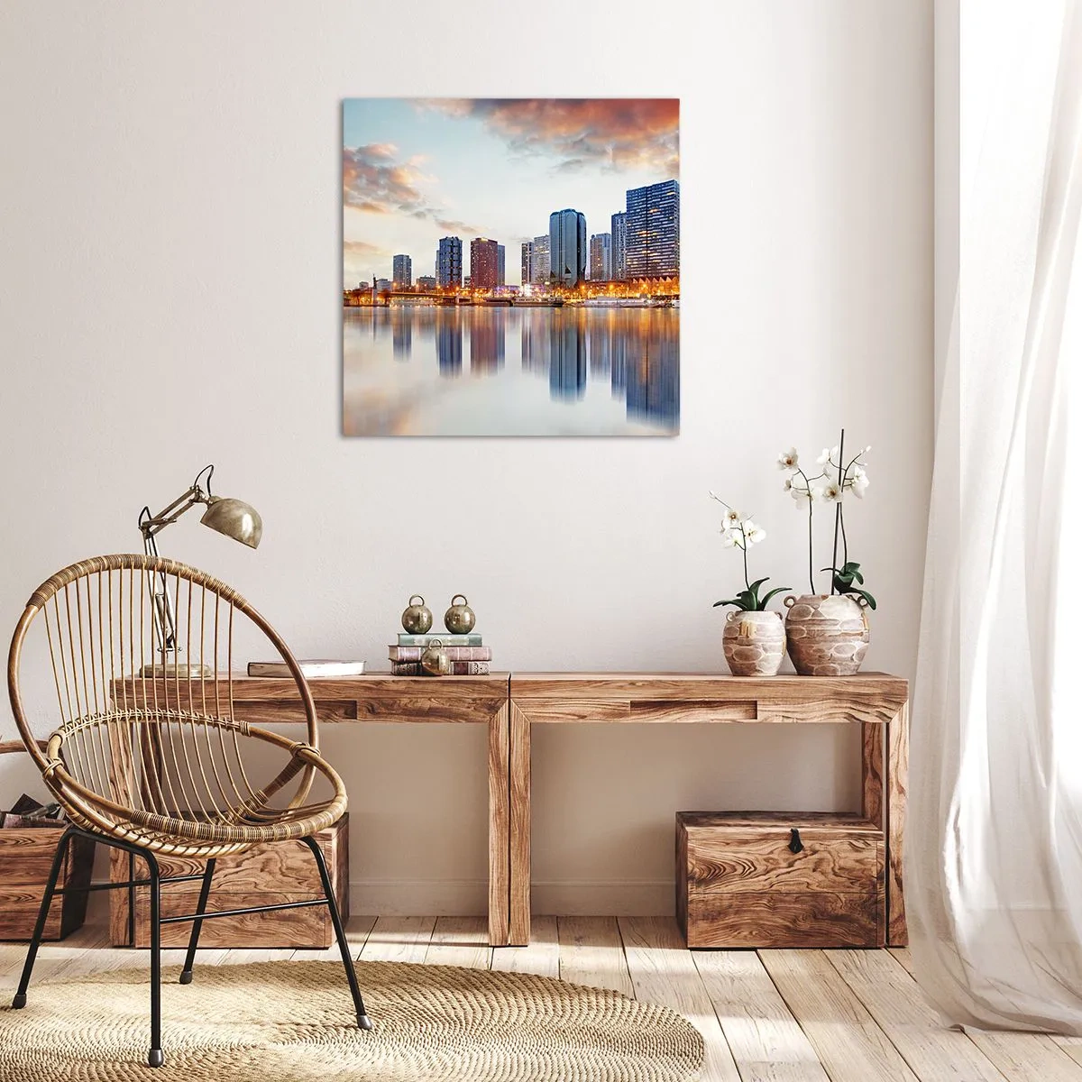 Bild auf Leinwand - Leinwandbild - Die monumentale Ruhe von Paris - 70x70 cm