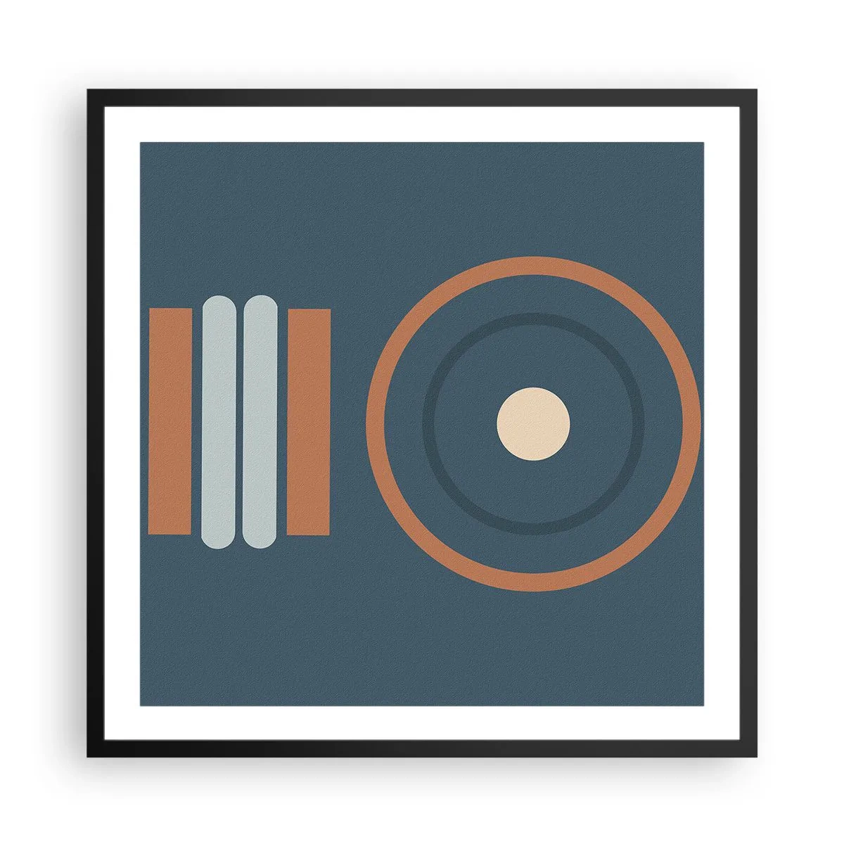 Poster in einem schwarzem Rahmen - Das Wesen der Dinge - 60x60 cm