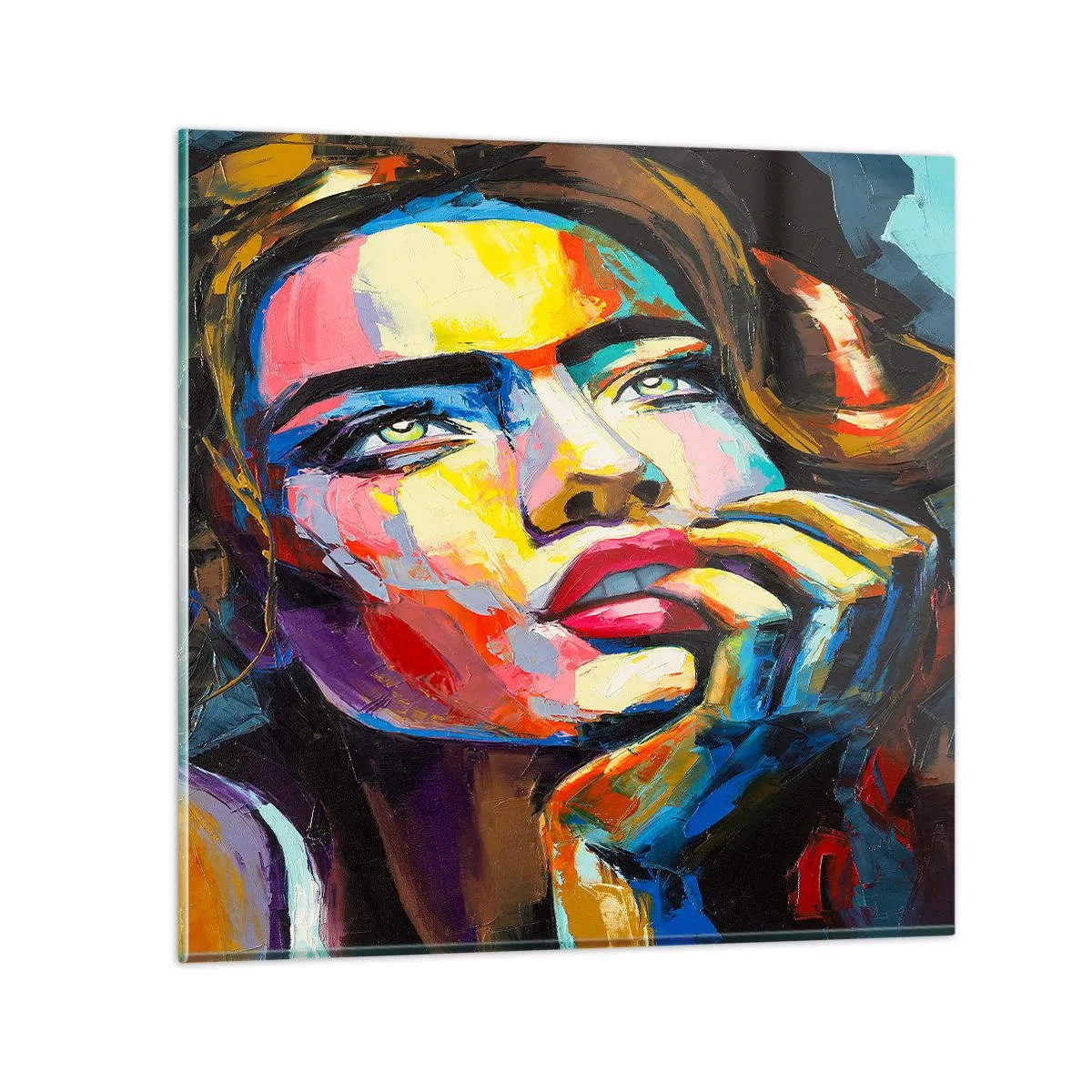 Glasbild - Bild auf glas - Träume fliegen am Himmel wie Vögel - 70x70 cm