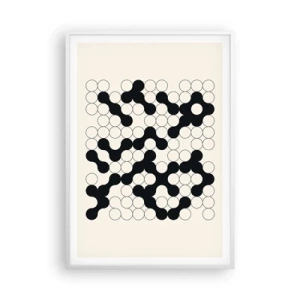Poster in einem weißen Rahmen - Chinesisches Spiel – Variation - 70x100 cm