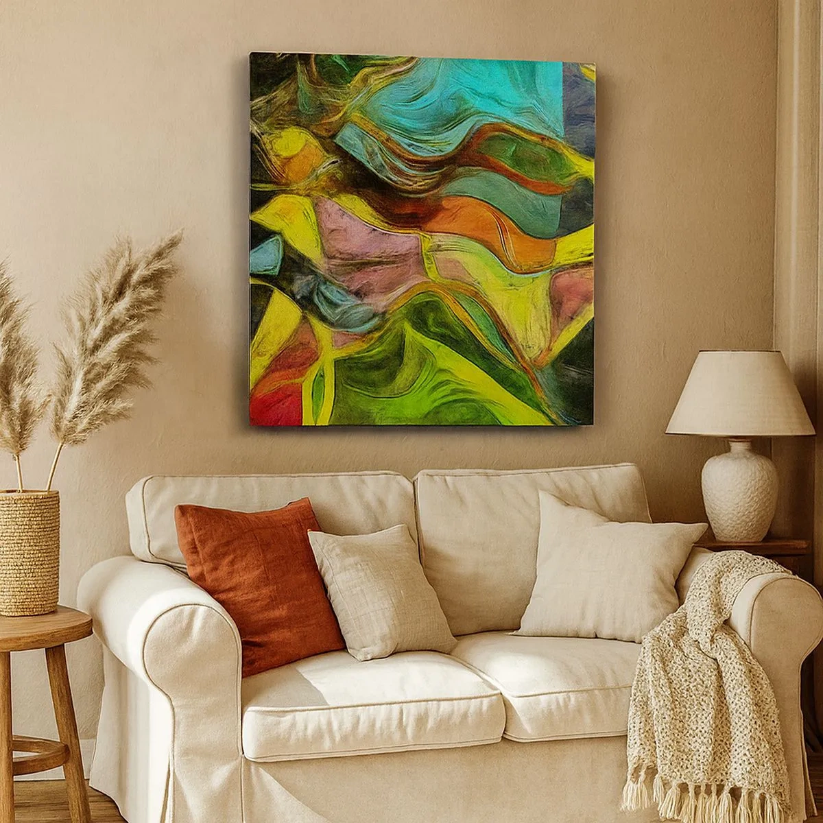 Bild auf Leinwand - Leinwandbild - Bewegung ist Leben - 30x30 cm