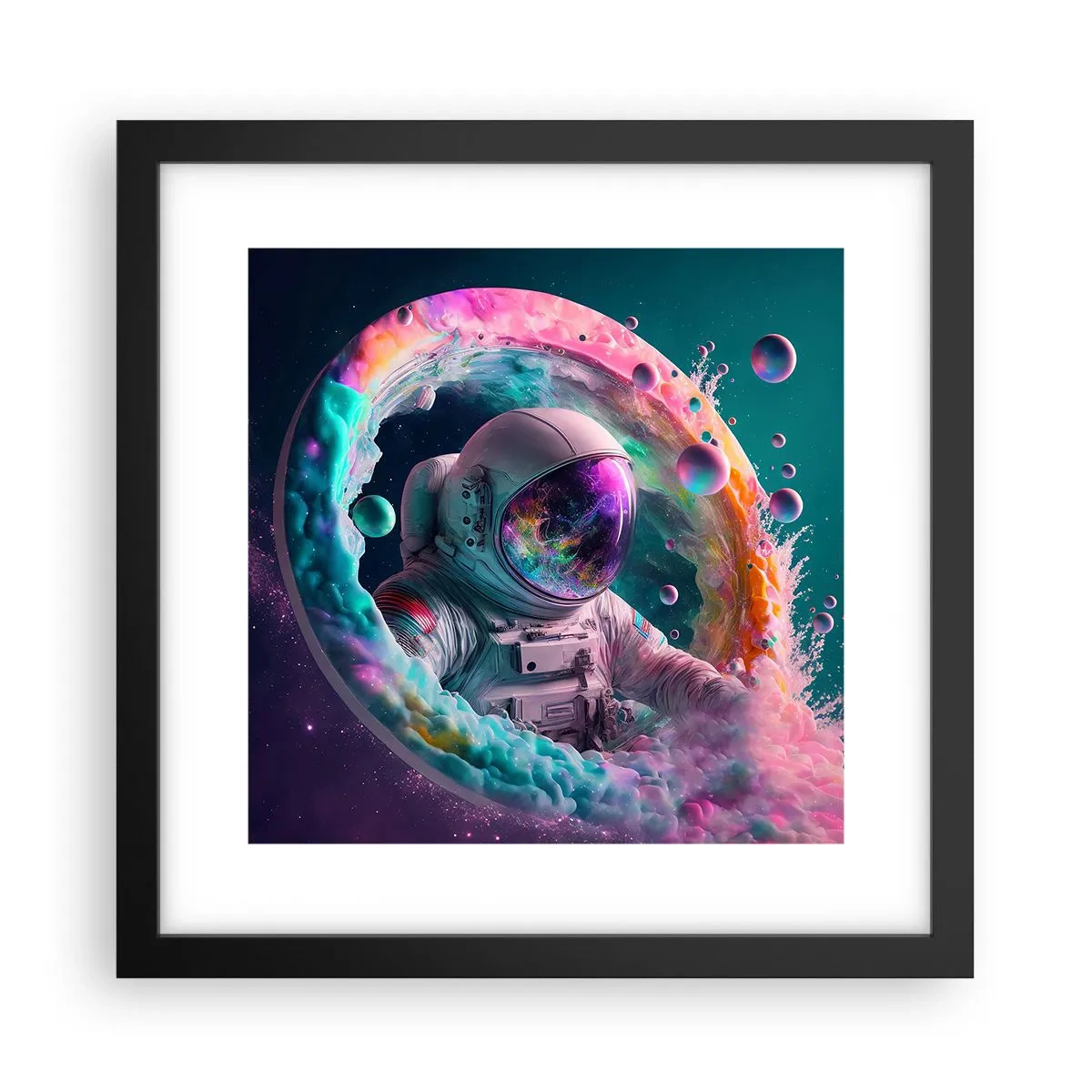 Poster in einem schwarzem Rahmen - Sternentor - 30x30 cm